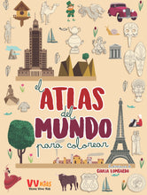 Load image into Gallery viewer, El Atlas del Mundo para Colorear
